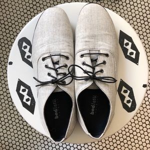 Bed Stu gray mens oxford shoes